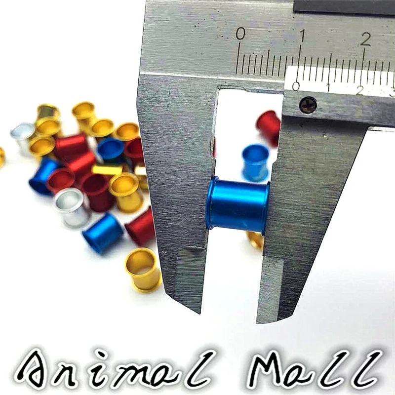 1000 шт. 8 мм кольца для ног голубя Алюминиевые инструменты идентификации птиц 4