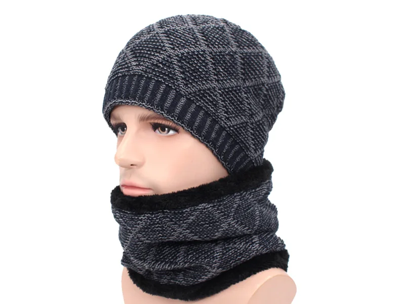 AETRUE зимние Skullies Beanies, мужской шарф, вязаная шапка, шапки, мужские маски Gorras Bonnet, теплые зимние головные уборы для мужчин и женщин, шапки бини