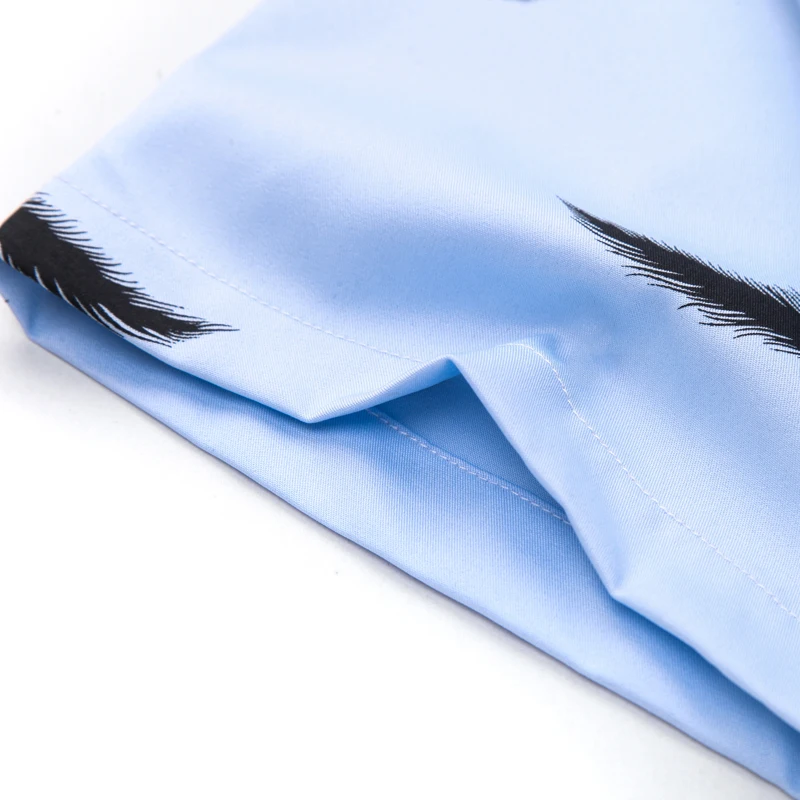 2020 Мужская рубашка с коротким рукавом повседневная приталенная Летняя мужская