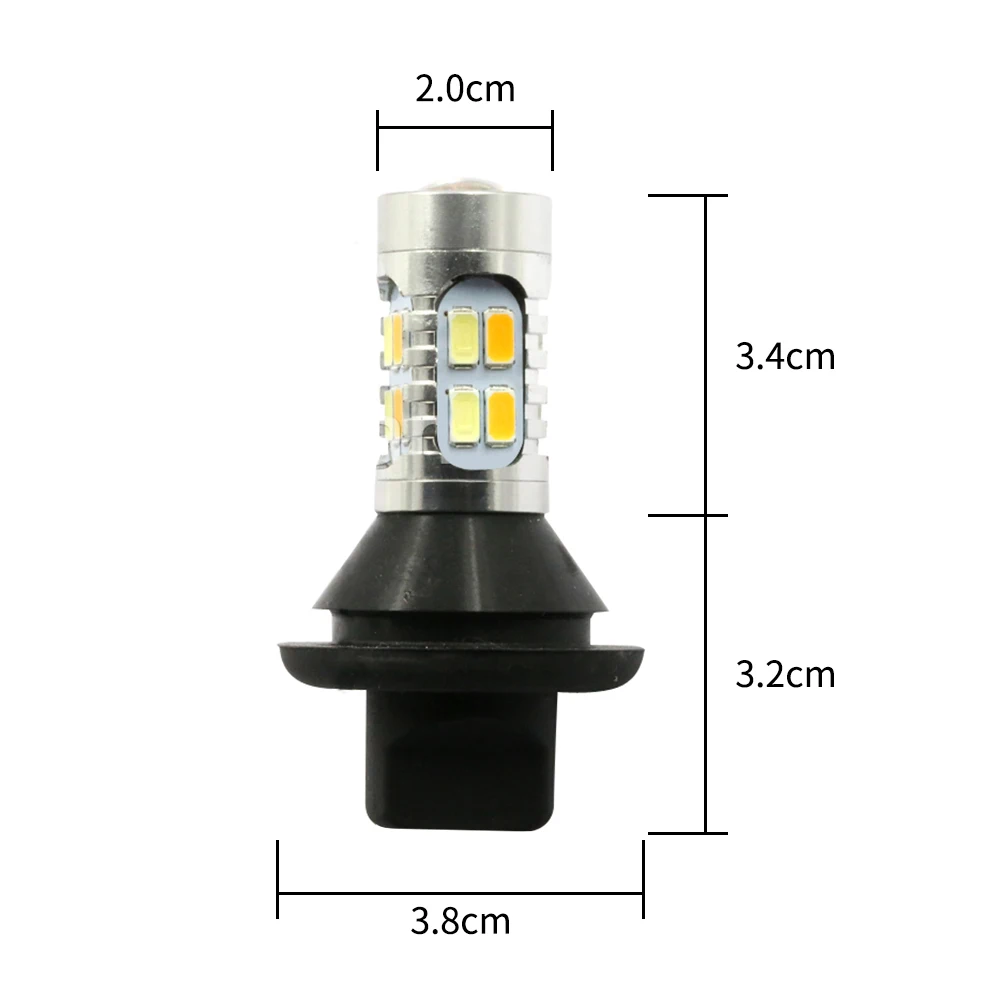 New 1156 BA15S P21W BAU15S T20 7440 Car DRL Daytime Running Light Led White Yellow Amber Switchback Turn Signal Parking Lamp | Автомобили