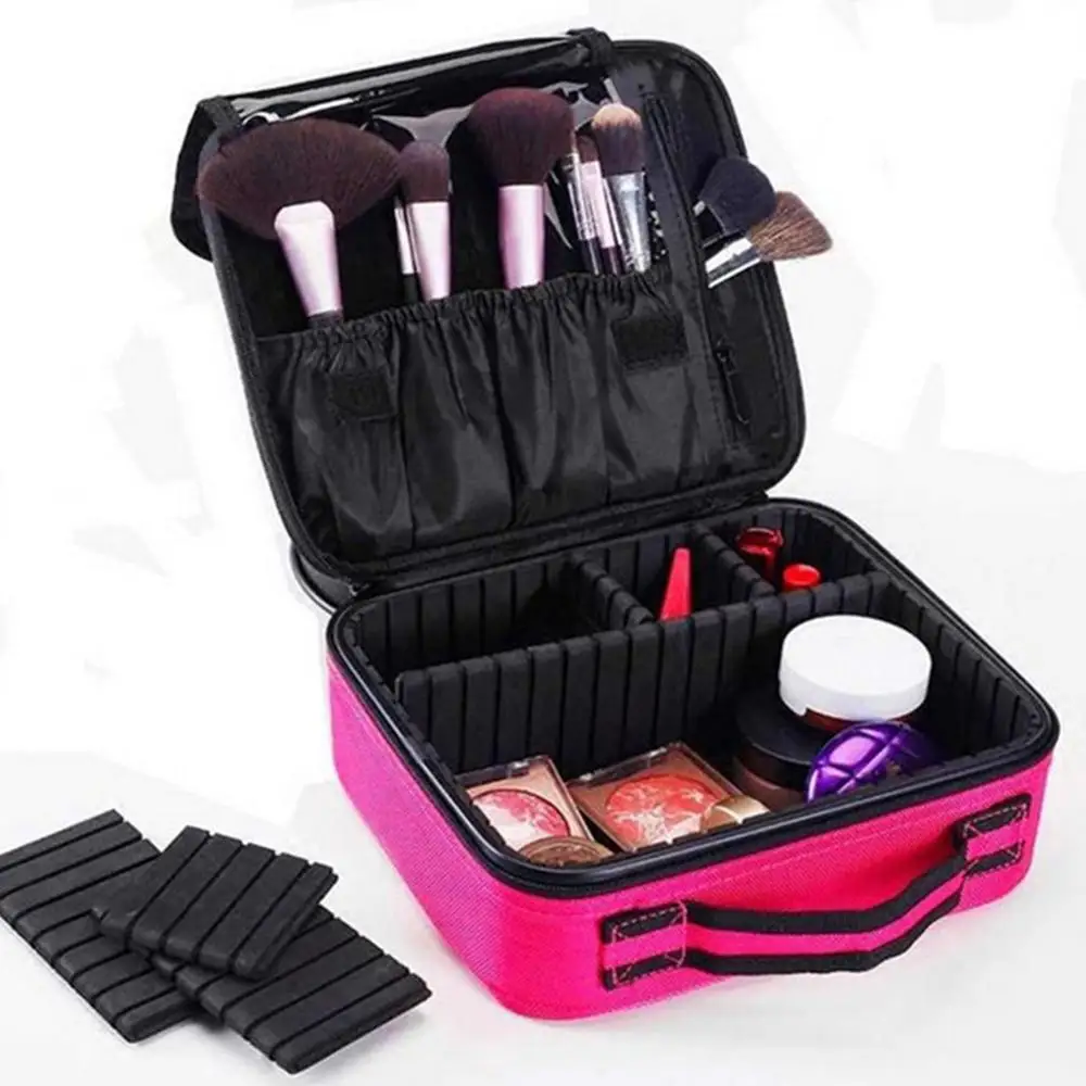 Брендовый женский высококачественный профессиональный органайзер для макияжа