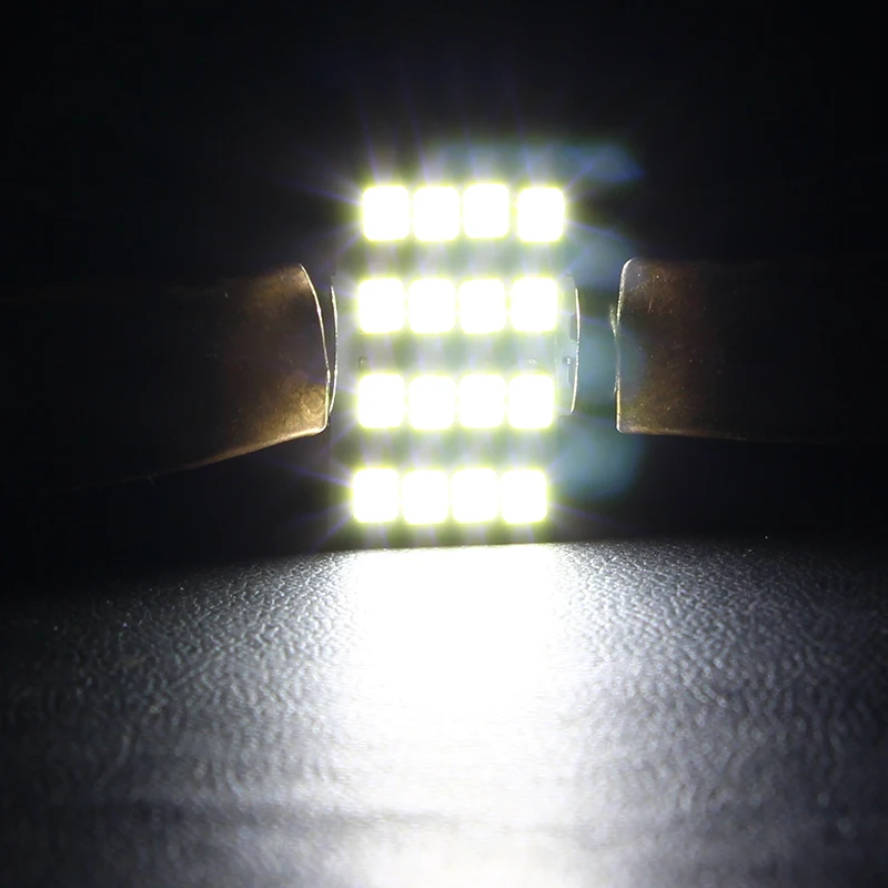 16SMD машина для чтения светильник источник купол 31 мм номерного знака автомобиля