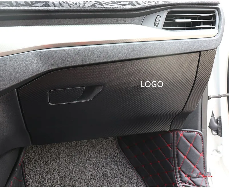 Пилот пассажирских кожа углеродного волокна Защитный Anti-Удар Pad Коврик для Ford Focus AAB249