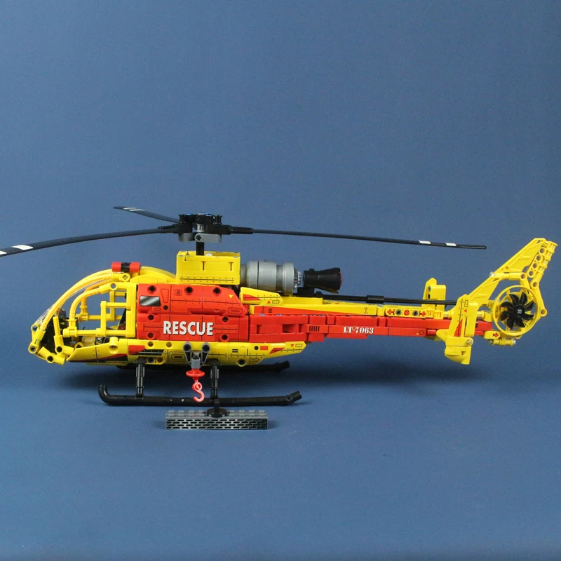 Compatible With Blocks Techinc Model building toys hobbies CRescue Gazelle Helicopter 7063 Educational DIY | Игрушки и хобби