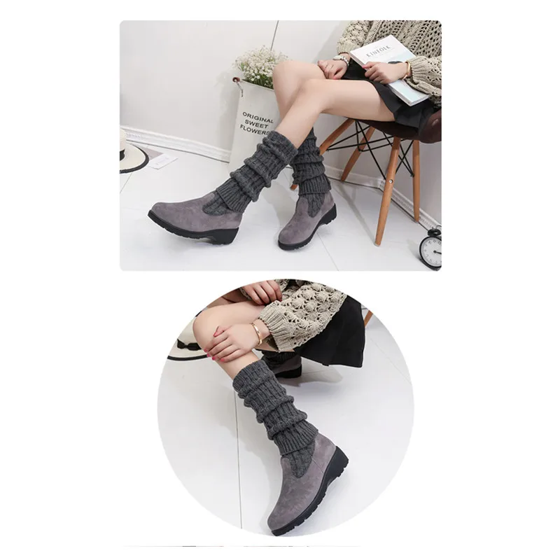 Free Shipping 2019 Spring Women's High Boots Women Stretch Fabric 2018 Sexy Slip on Woman Flat Shoes | Обувь
