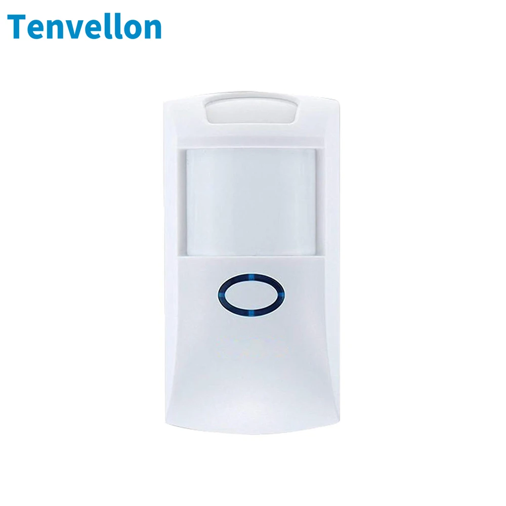 Tenvellon Беспроводной интеллектуальный PIR датчик движения детектор сигнализации для GSM домашней охранной сигнализации системы безопасности 433 МГц alarma
