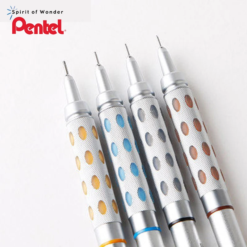 Набор механических чертежных карандашей 4 Pentel GRAPHGEAR 1000 PG1013/15/17/19 (0 3/0 5/0 7/0 9