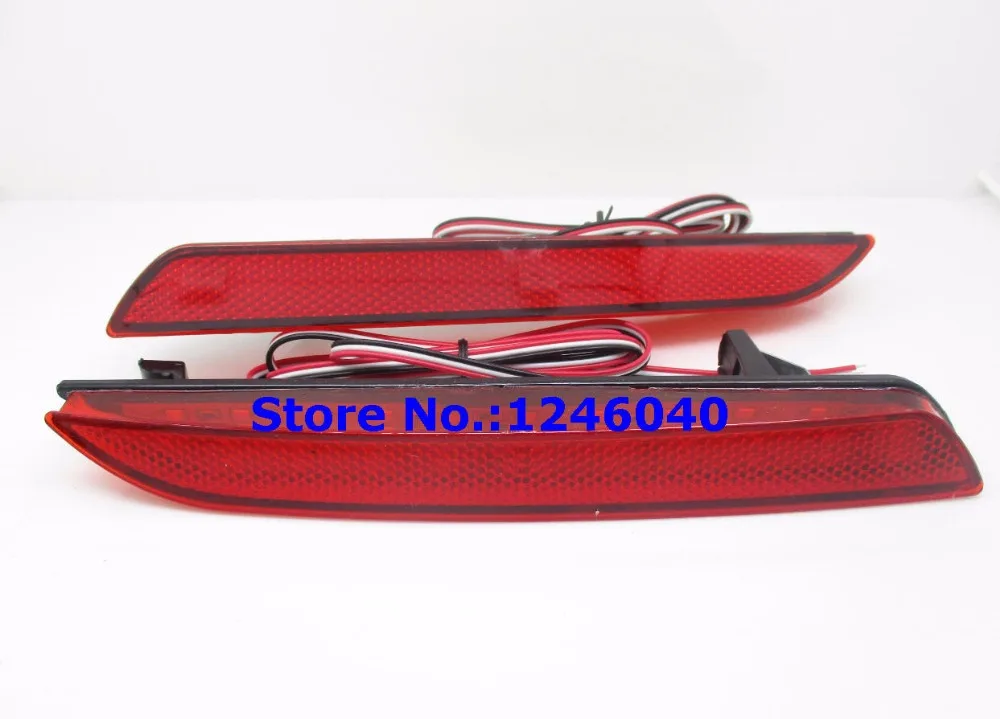 2 шт. светодиодный задний фонарь красный бампер отражатель светильник Лампа Стоп