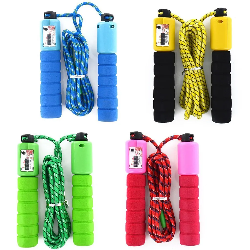 

1Pcs 2.6m Adjustable Gym Sports Fitness Crossfit Exercise Fast Speed Counting Jump Skip Rope Skipping Wire Calories Jump Ropes