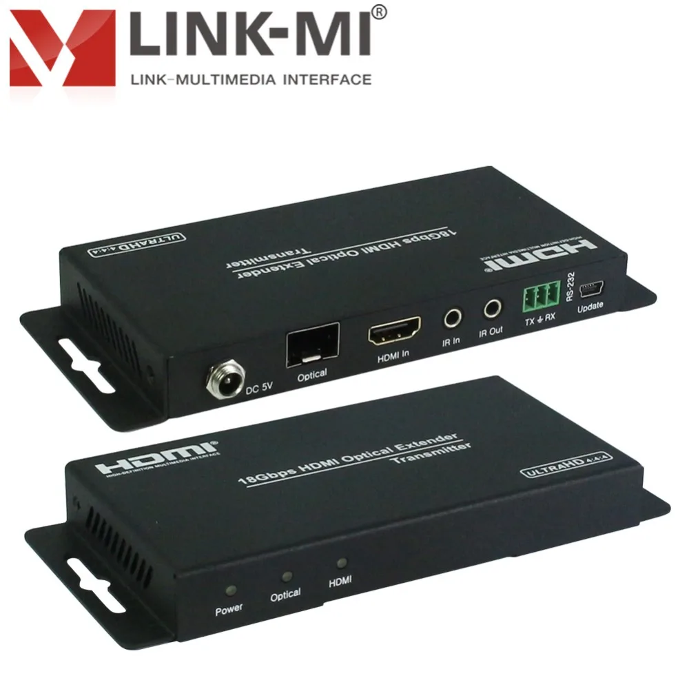 LINK MI LM OF02 hdmi удлинитель из оптического волокна HDMI 2.0b (18 Гбит/с) HDCP 2 и DVI