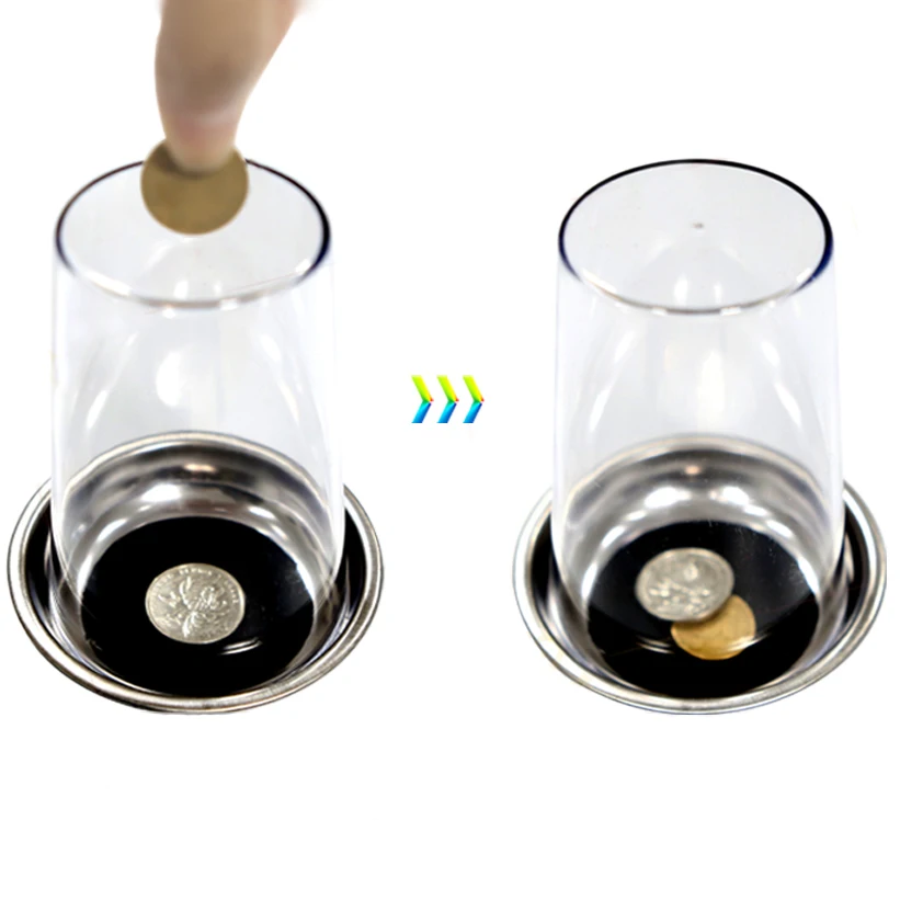 Волшебная монета проникающая в стекло волшебные трюки вечеринка шоу уличный