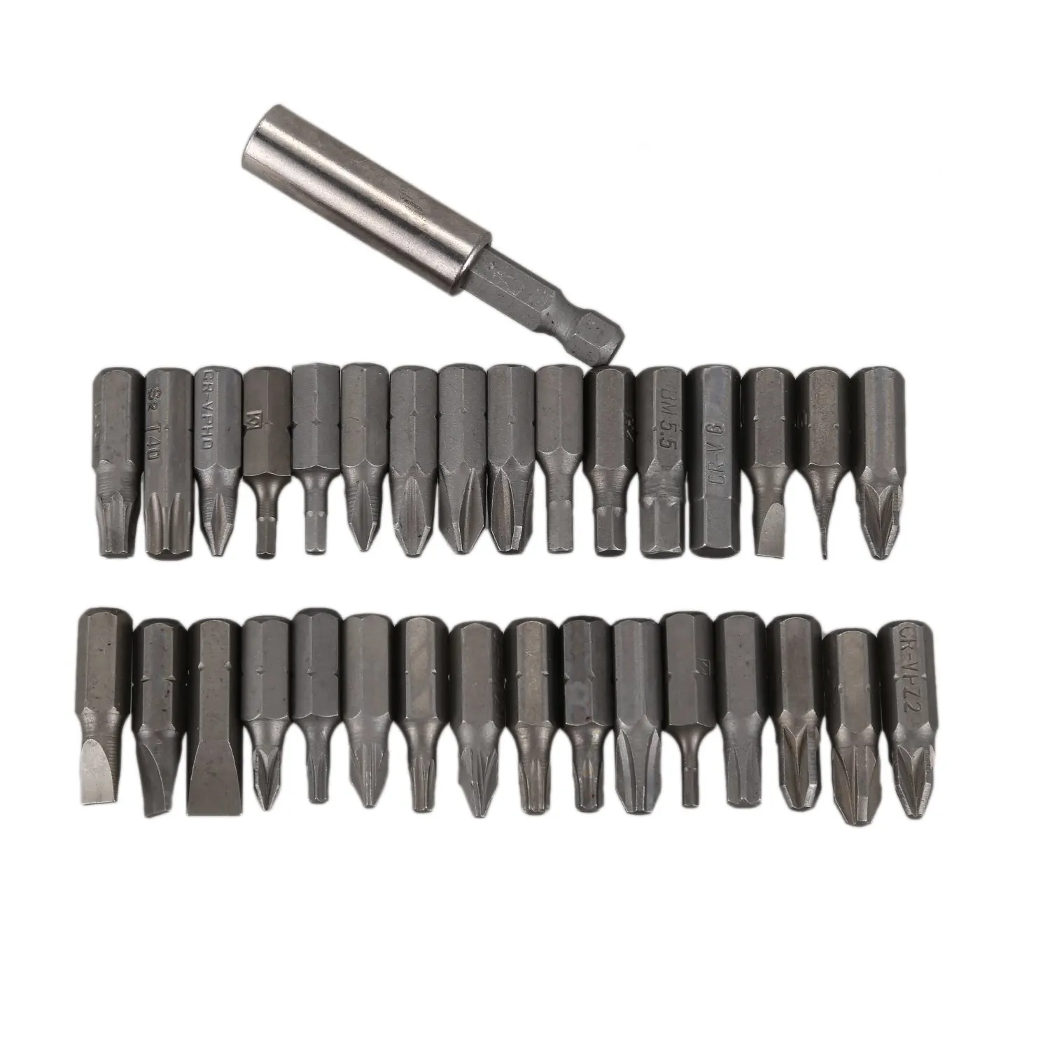 1/4 дюйма с шестигранным хвостовиком Магнитный адаптер Гибочные дрели отвертка + 33