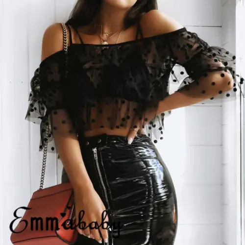 2018 новые модные пикантные очаровательные Новые Топы с открытыми плечами рубашка