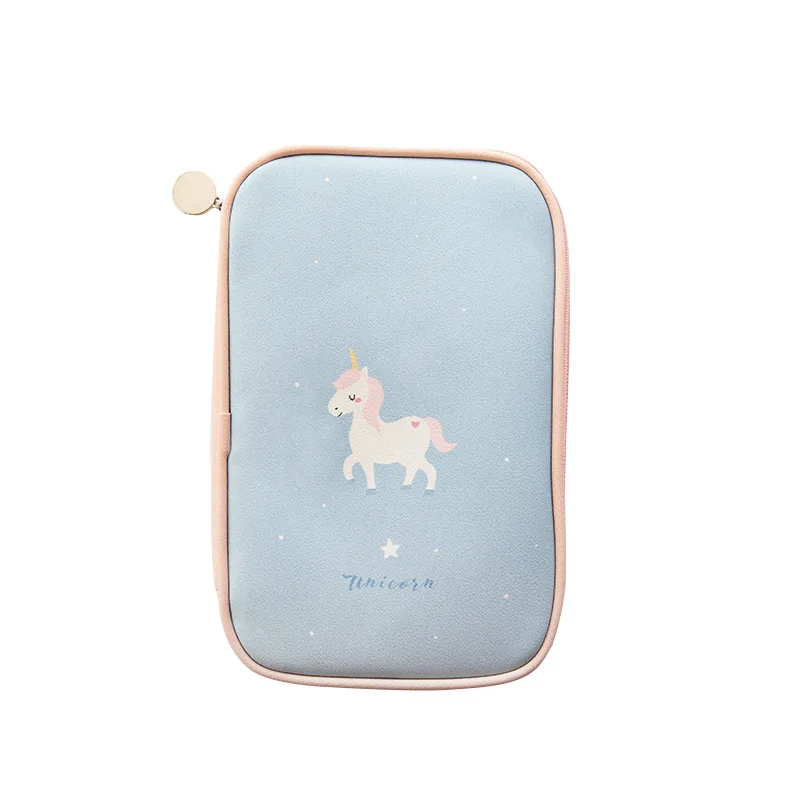 Милый Единорог креативный пенал для карандашей PU кожаный Портативный