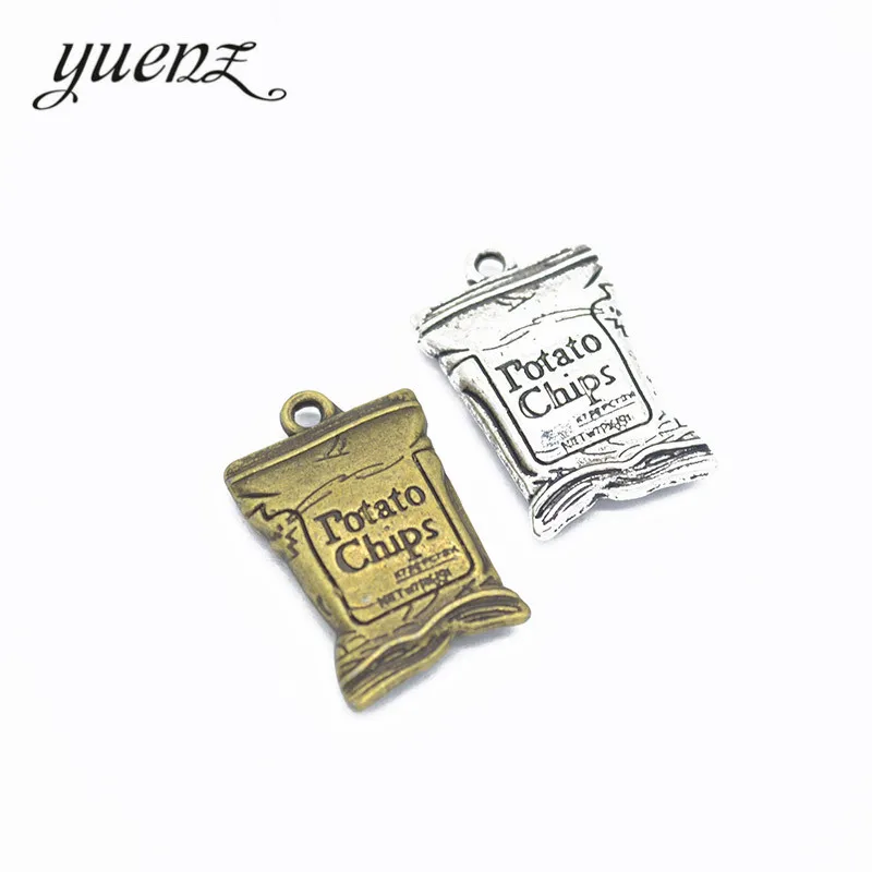 YuenZ 3 шт картофельные чипсы подвески в старинном стиле для рукоделия 26*16 мм