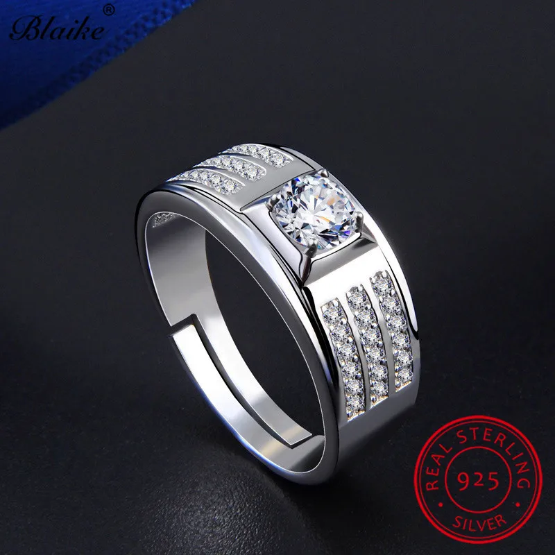 Кольцо Blaike из серебра 925 пробы для мужчин и женщин роскошное Ювелирное Украшение