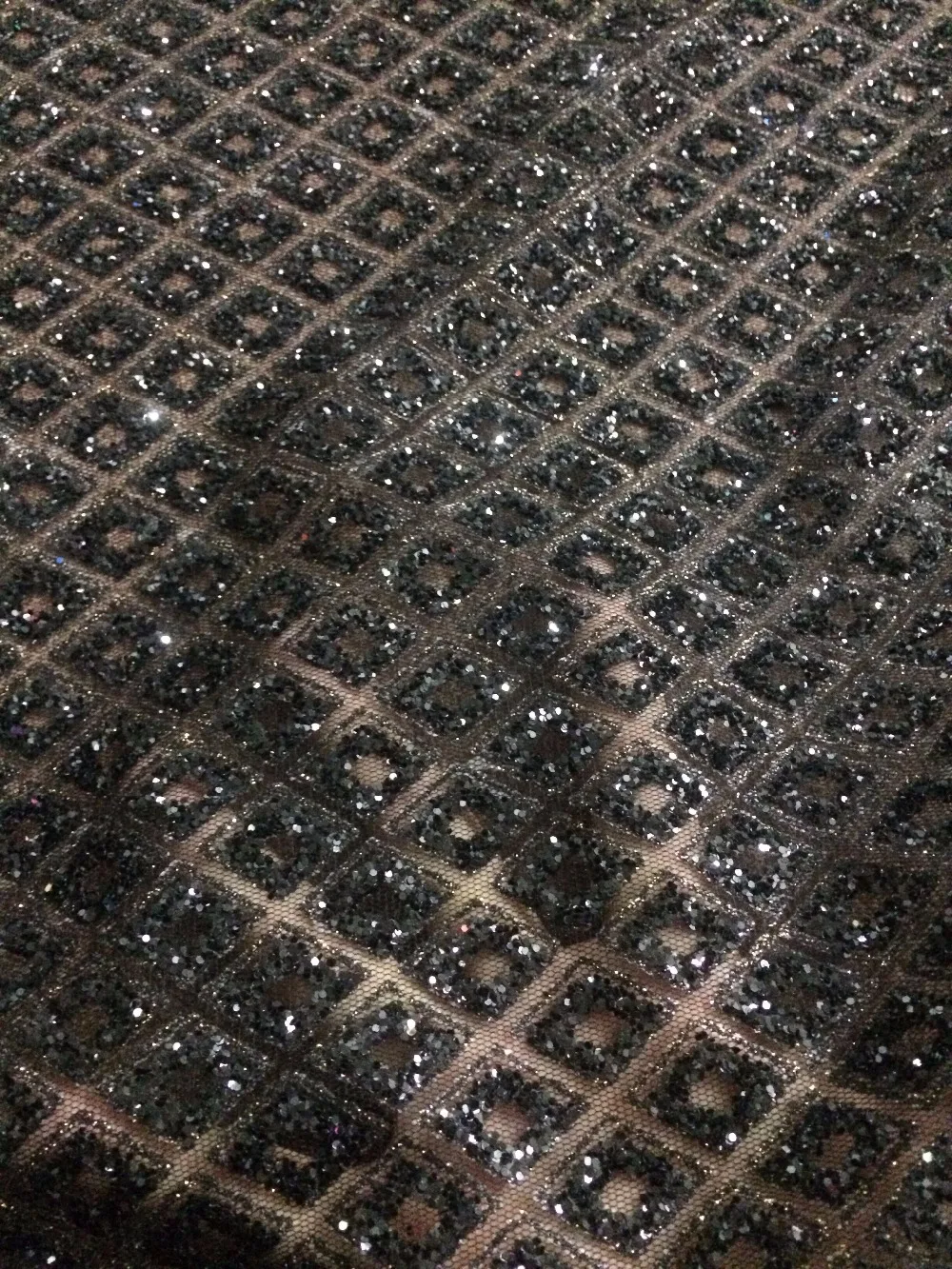 Черный CiCi 42610 5 Блестящий тюль кружева высокого качества африканская склеенная