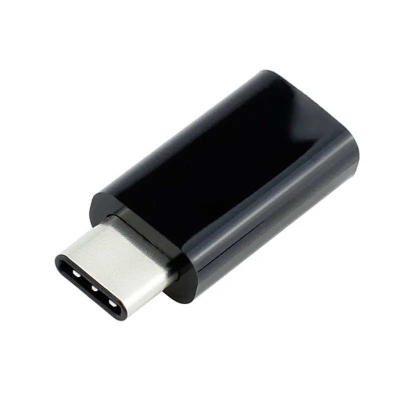Цифровой USB 3,1 type-C мужской разъем для Micro USB 2,0 5Pin Женский конвертер данных Тип C адаптер для смартфона черный
