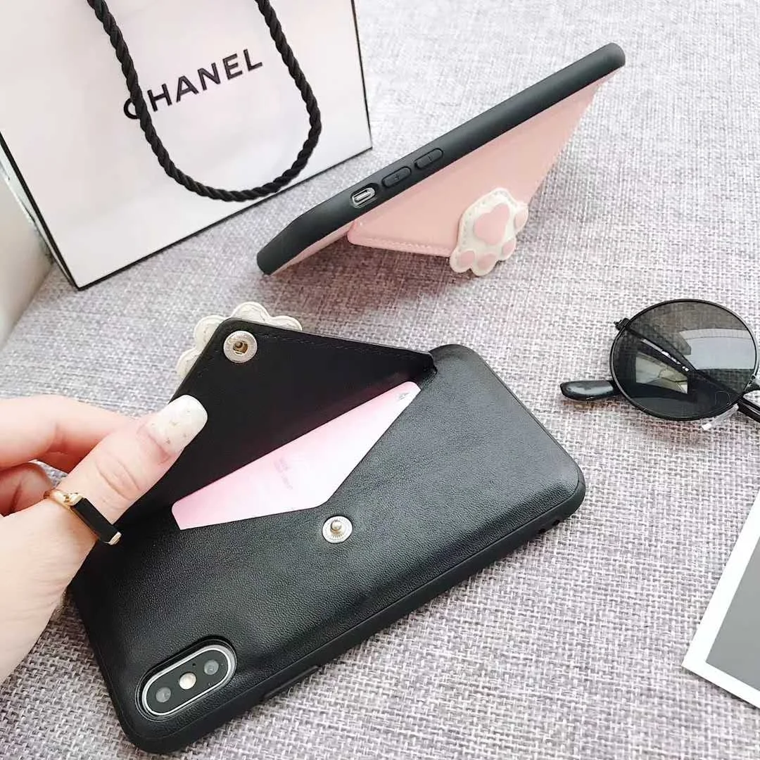 Модный мультяшный кошелек книжка с когтями силиконовый чехол для телефона iPhone6 6S