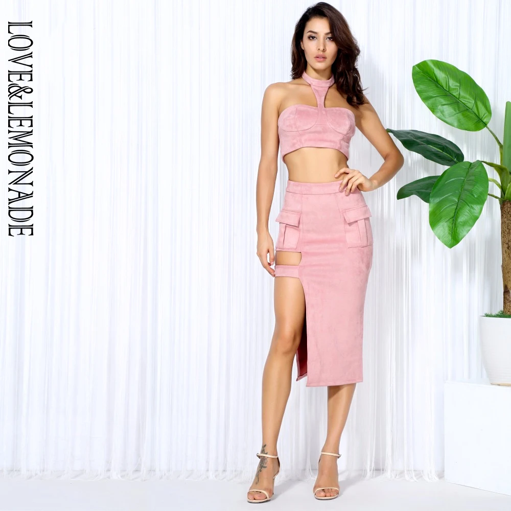 Love & Lemonade комплект из двух предметов с коричневым вырезом TB 10060|two set|piece setset two pieces |