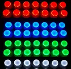 Беспроводной дистанционный пульт перезаряжаемый 24 шт RGBW светодиодный модуль под Настольный светильник из водонепроницаемого материала на свадьбу, Рождество бар клуб Декор-многоцветный