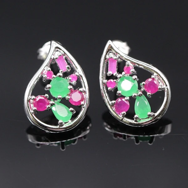 Элегантные Очаровательные женские серьги гвоздики из белого циркония ААА капля