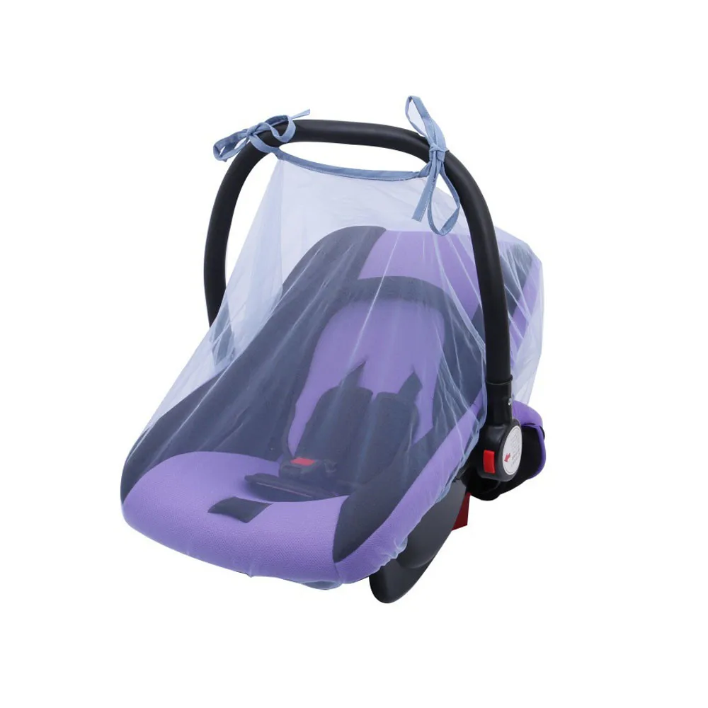 Blue Baby Crib Seat Mosquito Net Newborn Toddler Infant Baby Stroller Netting Canopy Cover Pushchair Insect Net Safe Mesh Buggy - Цвет: Blue