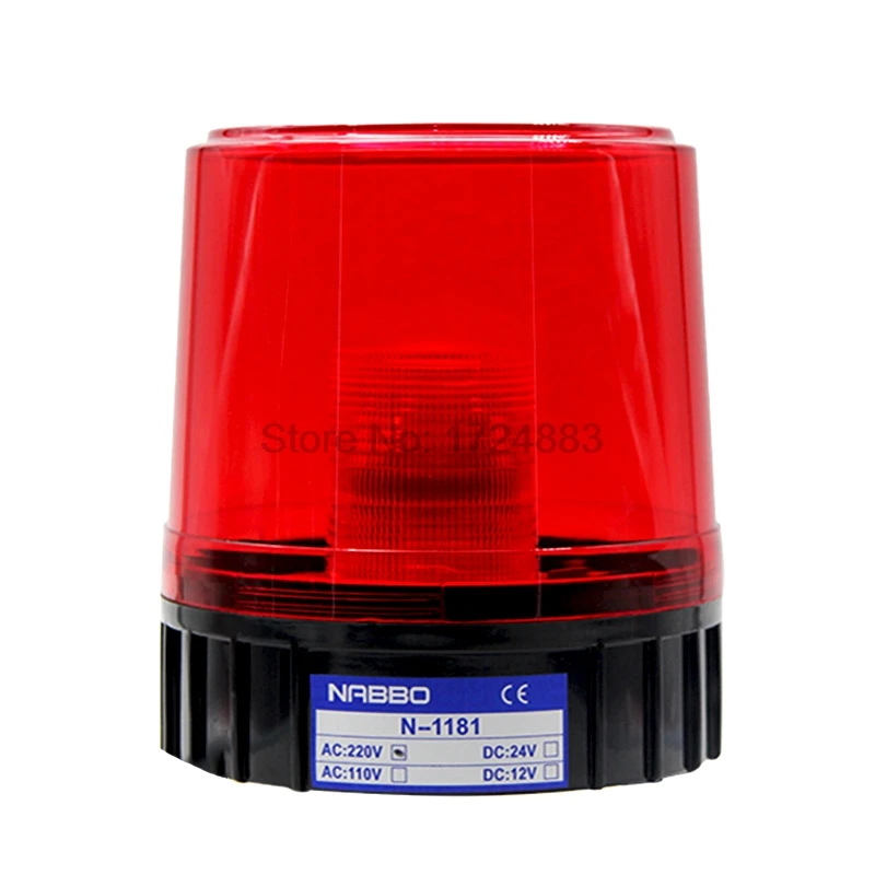 Rolling Strobe предупреждающий сигнал свет N-1181 12 В 24 В 220 В светодиодный индикатор лампы маленькие мигающие ламы охранной сигнализации