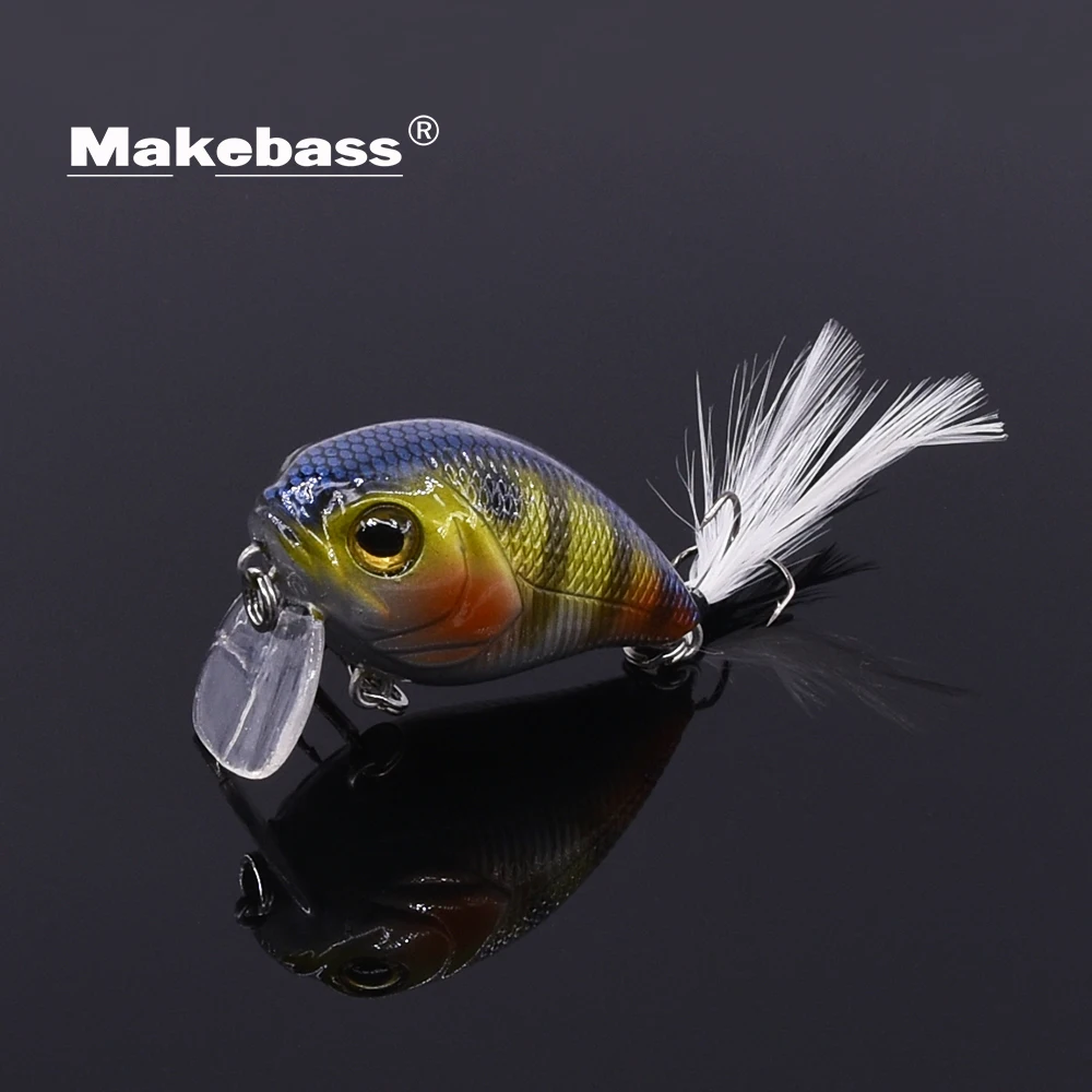 MAKEBASS 1. 6В/0 25 oz небольшой Minnow плавающий приостановка рыболовные приманки набор