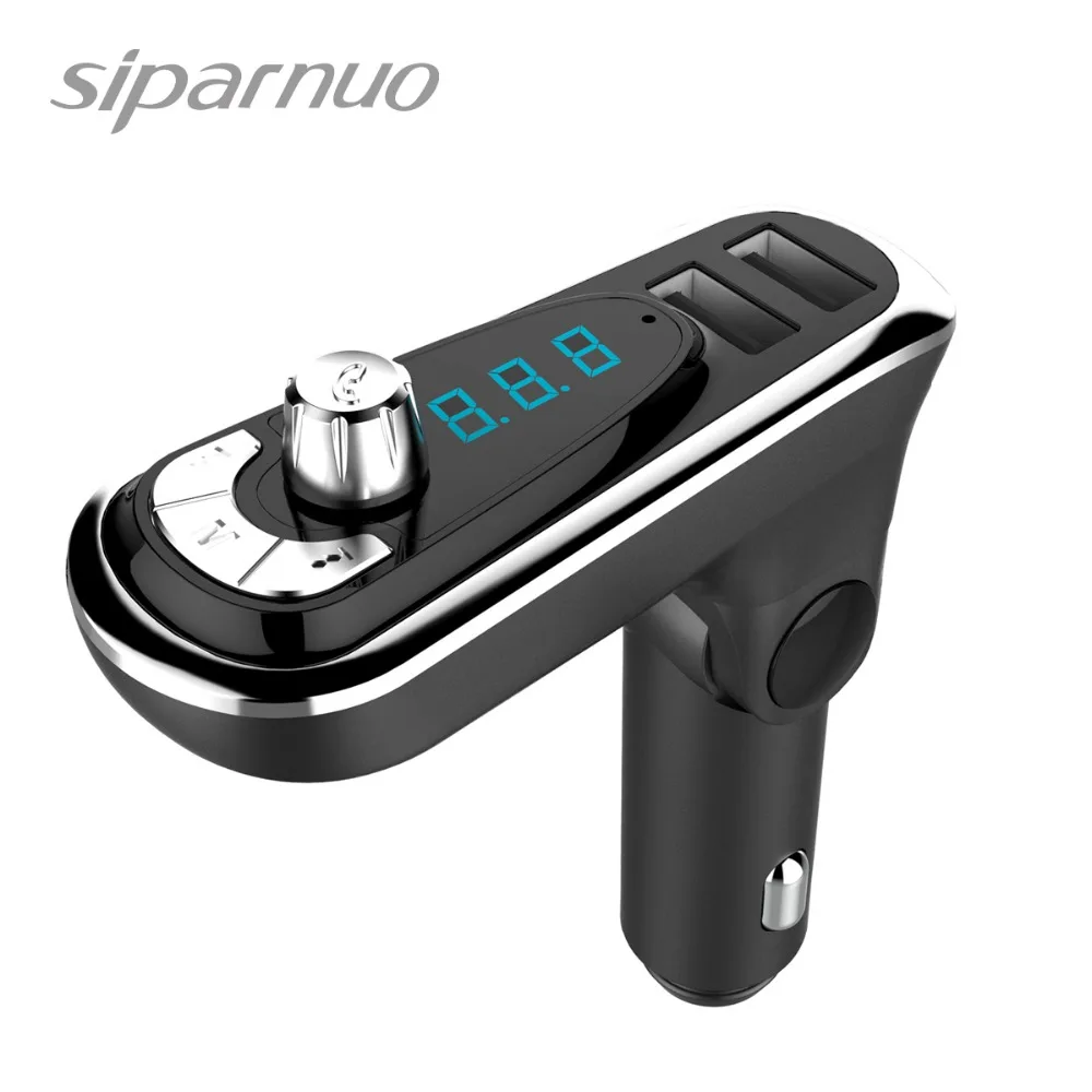 Siparnuo фм модулятор12 24 В автомобильный fm трансмиттер Bluetooth передатчик MP3 Silver FM