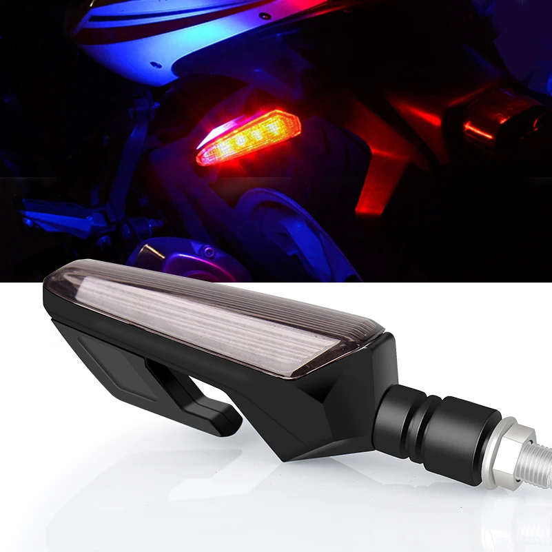 Светодиодный поворотник для мотоцикла водонепроницаемый двухсторонний
