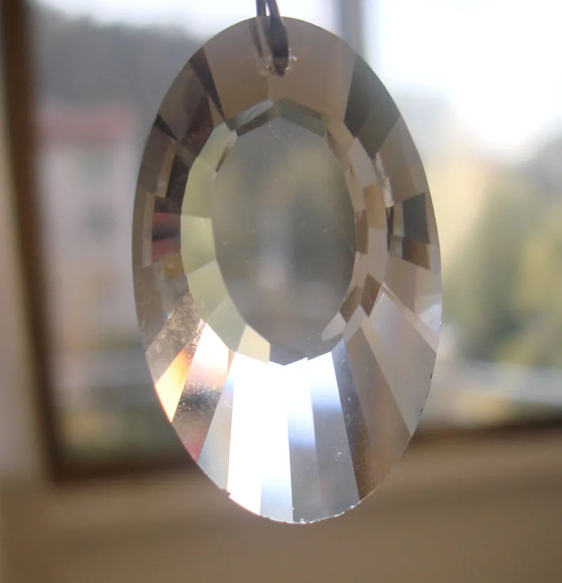 6 шт./лот 76 мм люстра кристально чистая форма серьги часть AAA-высокое качество