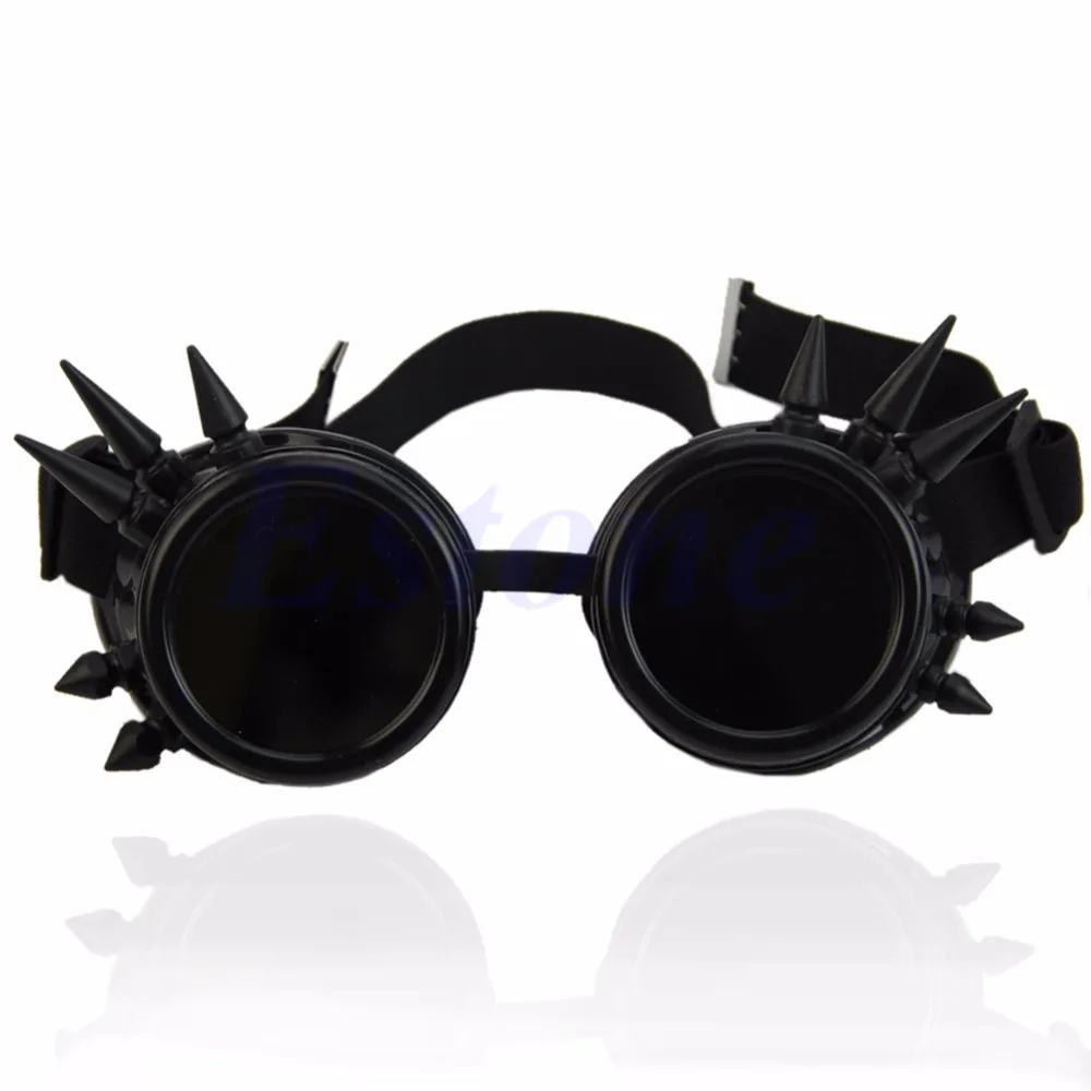 

Cosplay Vintage Victorian Rivet Steampunk Goggles Glasses Welding Cyber Gothic New G6KC