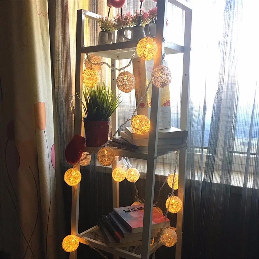 1 5 M 10 светодиодный шелк бутона мяч Форма строки вечерние Свадебные День Святого