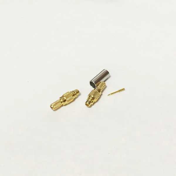 Новый штекер MMCX для RG316 RG174 LMR100 прямой позолоченный|coax rca connector|coax bnc connectorcoax compression