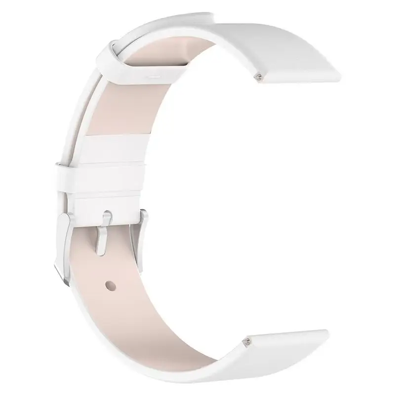 White Браслет из натуральной кожи часы ремешок Замена для Fitbit Versa Lite Edition Smartwatch - Цвет: White