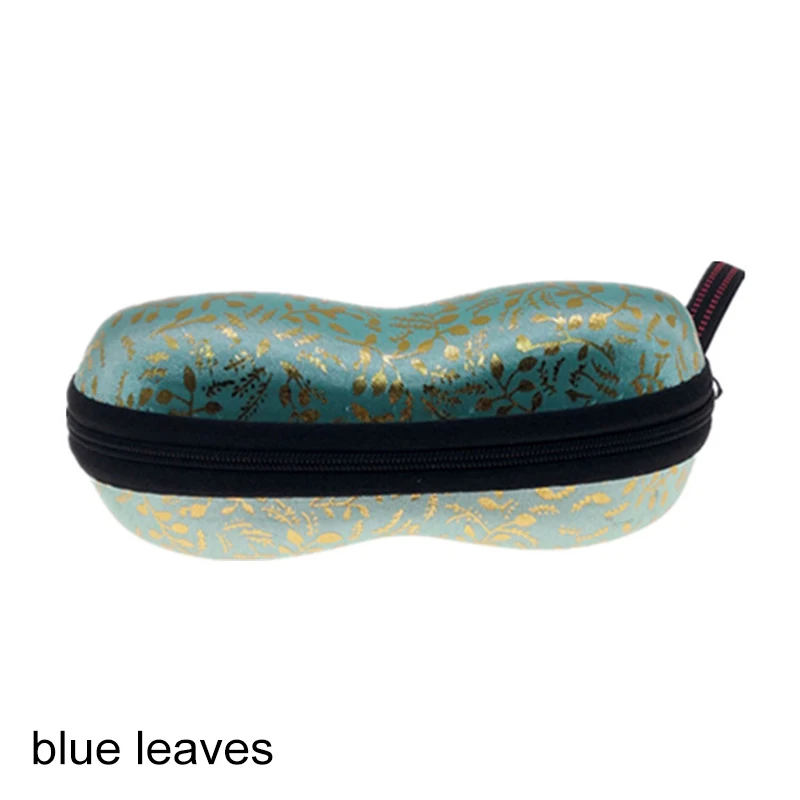 blue leaves Поляризационные специальные солнцезащитные очки чехол для женщин и мужчин высокого качества Eva с молнией красочные очки коробка для хранения Коробка Чехол - Цвет: blue leaves