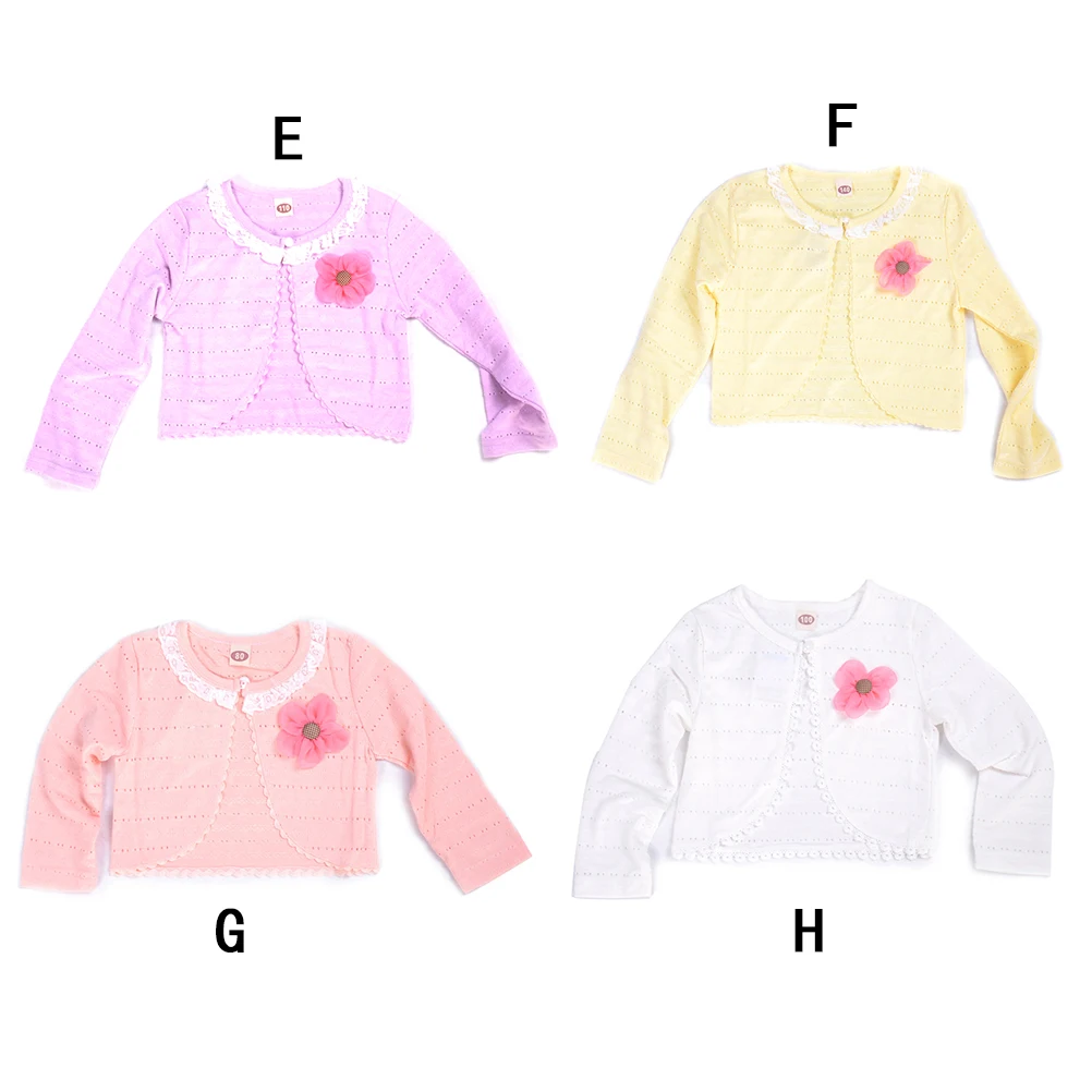 Детский тонкий кардиган из хлопка и полиэстера с длинным рукавом | Мать ребенок