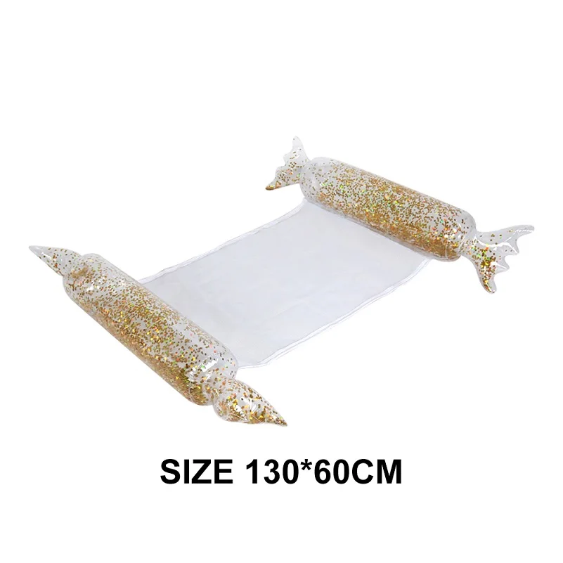 Type E gold candy Летняя новая надувная кровать диван плавающий ряд бассейн надувные матрасы пляж складной плавательный кресло для бассейна гамак Piscina 130x70 см - Цвет: Type E gold candy