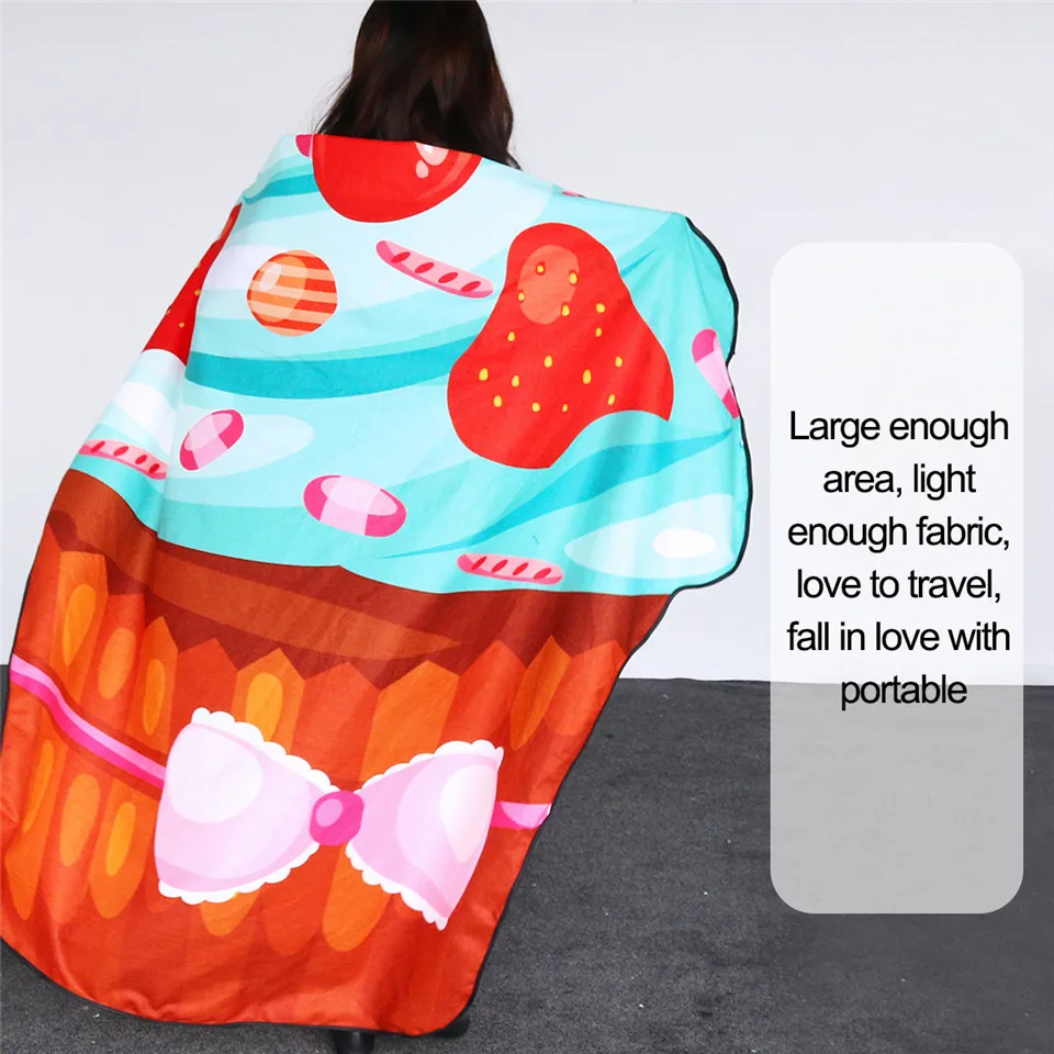 Постельные принадлежности Outlet необычное пляжное полотенце для взрослых и детей