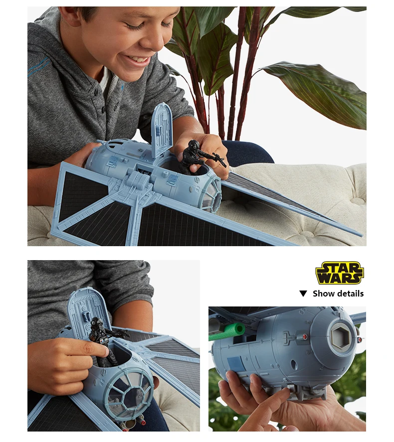 Hasbro Звездные войны Tie Striker с истребителем фигурка пилота и Nerf ракеты Дартс Игровой Набор Модель космического корабля Коллекция фигурка игрушка