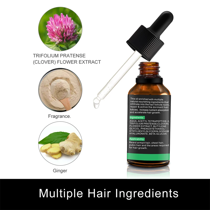 1pc Makeup Face Beard Growth Serum Leave-In Conditioner Moisturizing Nourishing Care maquiagem 30ml | Красота и здоровье