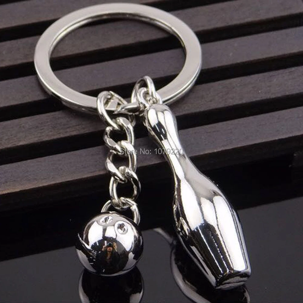 Боулинг спорт брелок с названием клуба Сумочка Подвеска Сплав Автомобильный