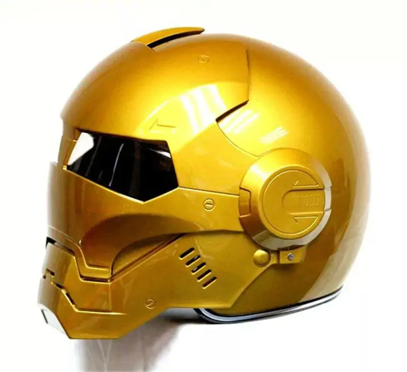 Новинка Лидер продаж 2015 золото MASEI IRONMAN железный человек шлем мотоциклетный с