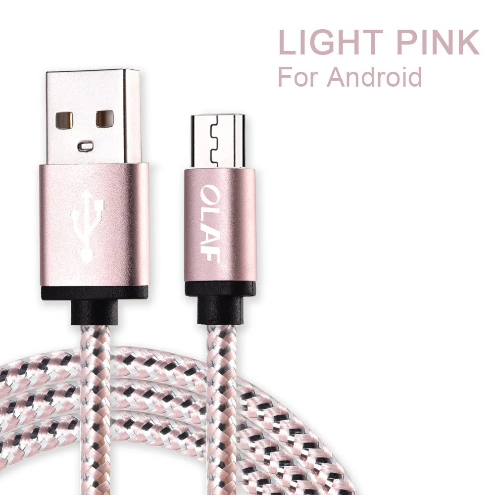 Олаф Micro USB кабель 1 м 2 м 3 м Быстрый кабель синхронизации данных и зарядки для samsung huawei Xiaomi LG Andriod USB кабель для мобильного телефона