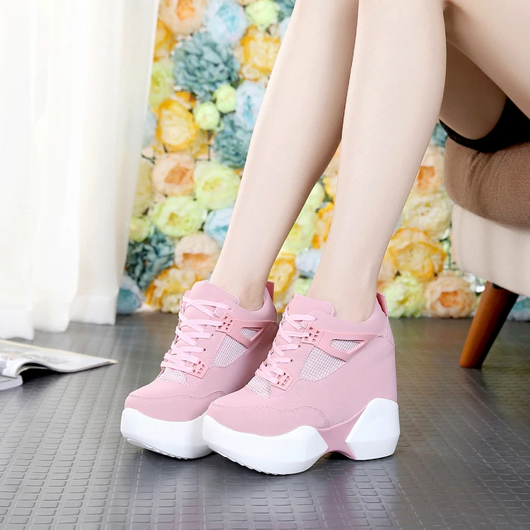 Женские кроссовки на шнуровке Повседневная летняя обувь из сетчатого материала