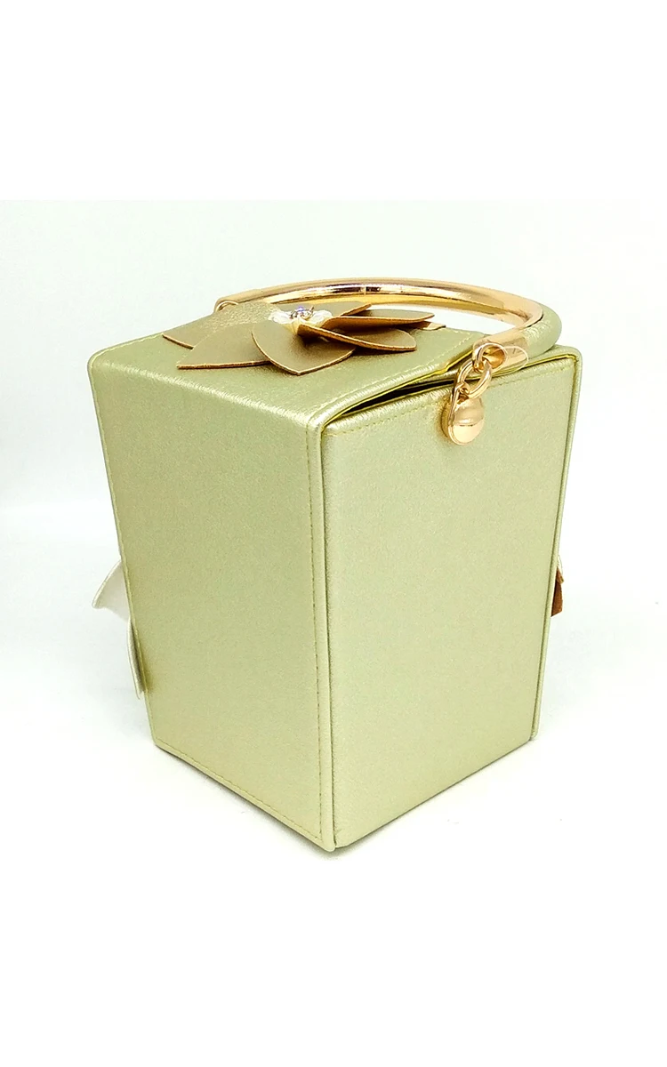 Вечерний женский клатч Boutique De FGG, оригинальная сумочка в форме подарочной коробки с цветами и бусинами, кошелек, сумка-тоут, свадебный кошелек