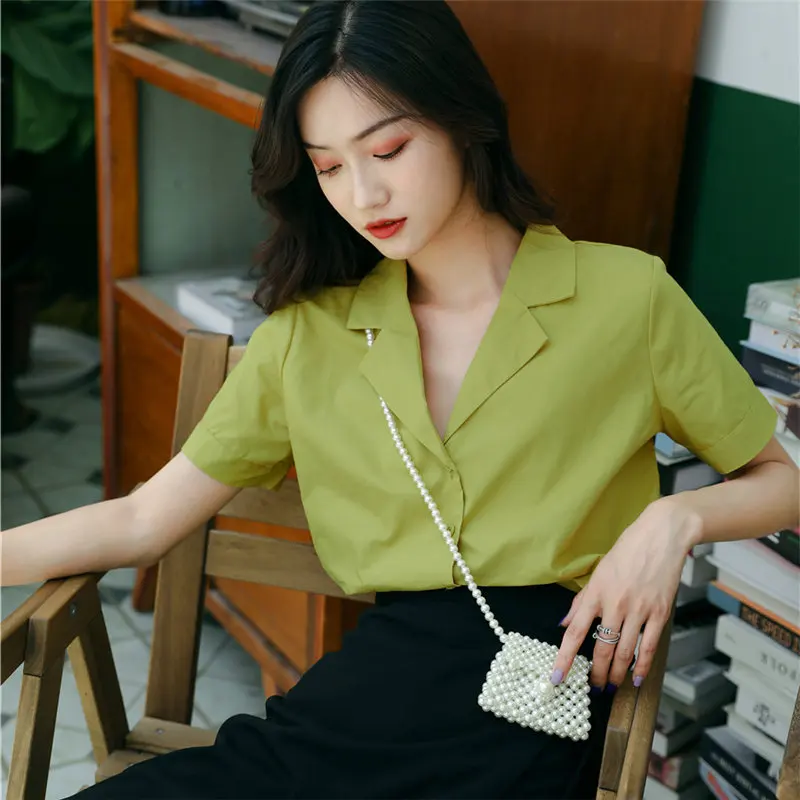 Женская Повседневная рубашка HziriP элегантная приталенная универсальная в