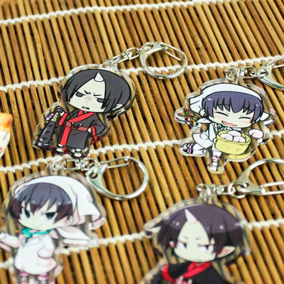 Аниме Hoozuki нет Reitetsu версии брелок Рисунок Модель акриловый прозрачный красочные