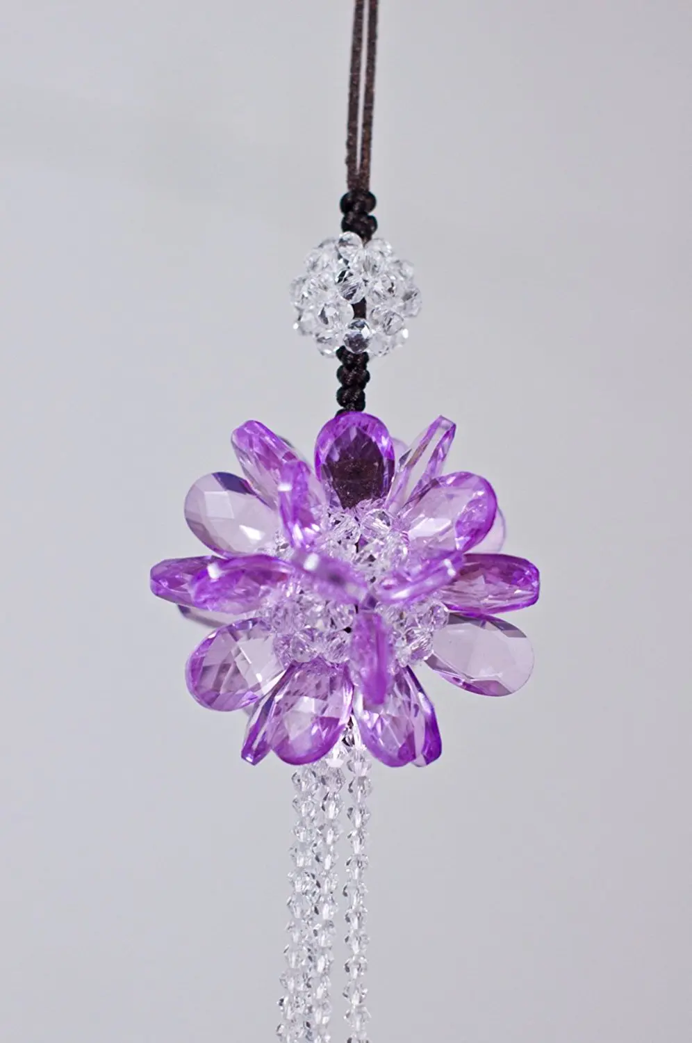 Хрустальный цветок подвесное украшение для автомобиля подвеска на зеркало